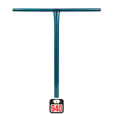 Union Uniq T standard bar 650x600mm polished teal scooter bar