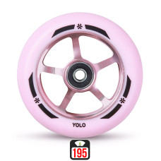 Union Yolo 100mm pink skrejriteņu riteņi, 1 gab.