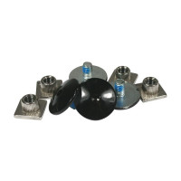 USD cuff hinge screw black 23.5mm/9mm M6, 4 gab.